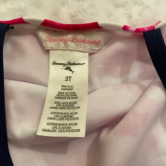 Tommy Bahama KIDS Pink Tankini Set - 3T/4T - Picture 4 of 10